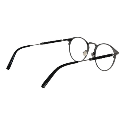 Tod's Black Metal Glasses (Frames) for men, full-rim panto style, black metal frame with demo lenses, size 50-22-145.