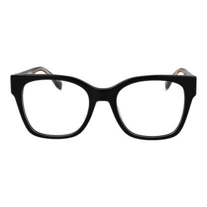 Tommy Hilfiger Black Acetate Glasses (Frames) for women, full-rim rectangle style, spring hinge, demo lenses, with branded case.