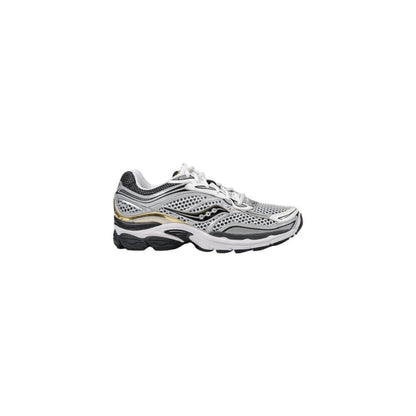Alt Tag: Saucony Gray Mesh Athletic Sneakers, sporty round toe lace-up design