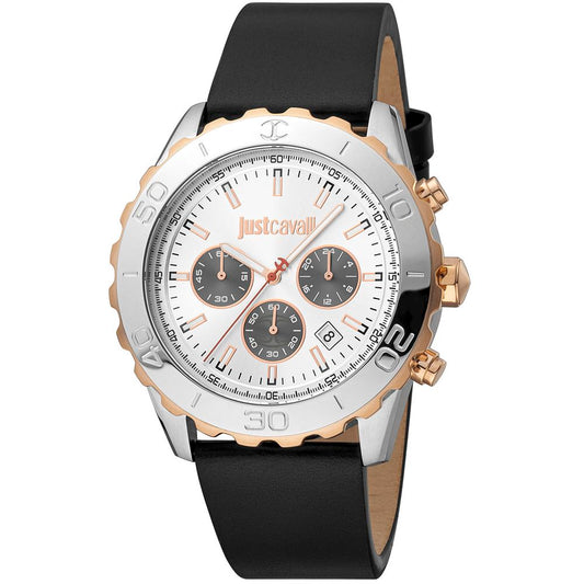 Just Cavalli Black Leather Bracelet Watch 1728,67434610848,Accessories,Black,Bracelet Watches - Watches - Accessories,Just Cavalli,Men,New with tags,Watches - Accessories