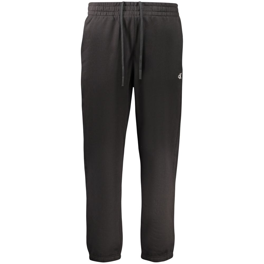 Calvin Klein Black Cotton Men's Track Pant