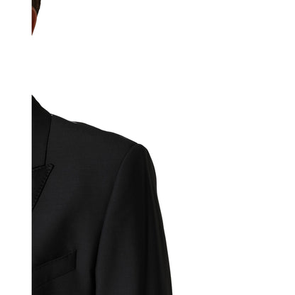 Dolce & Gabbana Black MARTINI Single Breasted Jacket Blazer