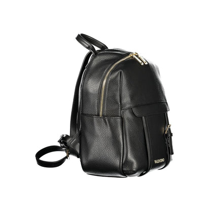 Mario Valentino Black Polyurethane Women Backpack 1728,67403481248,Backpacks - Bags,Bags,Black,Mario Valentino,New with tags,Women