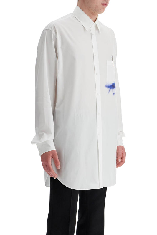 Moschino printed pocket shirt with button Shirts Moschino Light Gray
