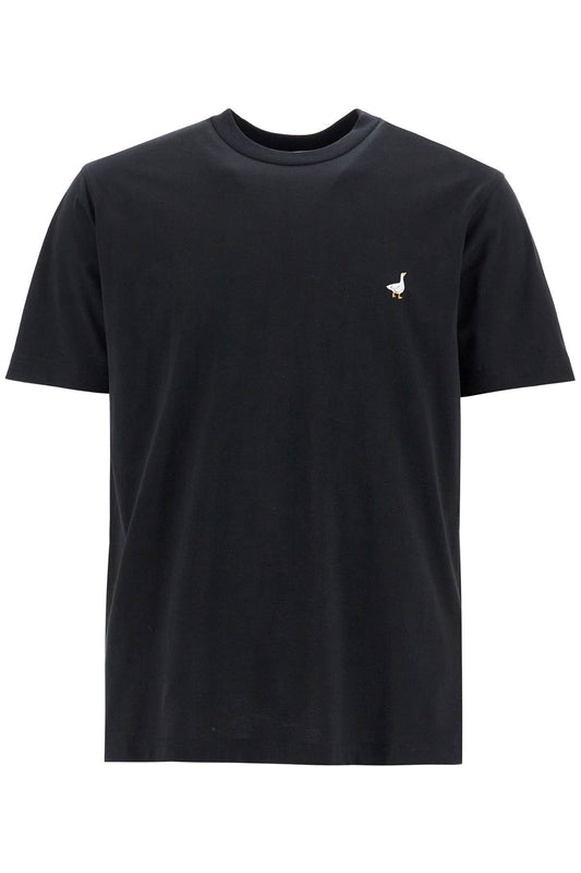 Moschino goose embroidered t-shirt Topwear Moschino Black