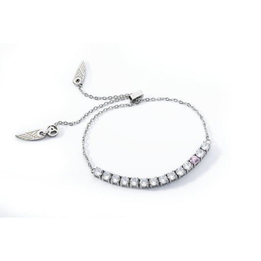 AN JEWELS JEWELRY Mod. AL.BLOY1SC elegant bracelet with crystal accents and wing charm