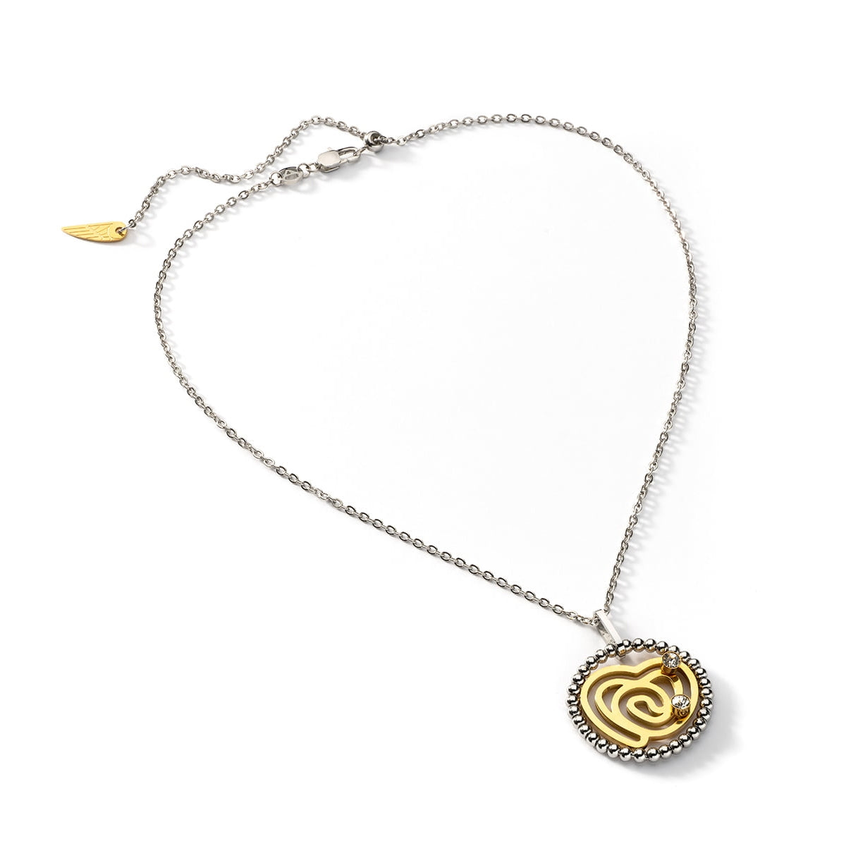 AN JEWELS JEWELRY Mod. AL.NSOKLSYC necklace with intricate design on white background.