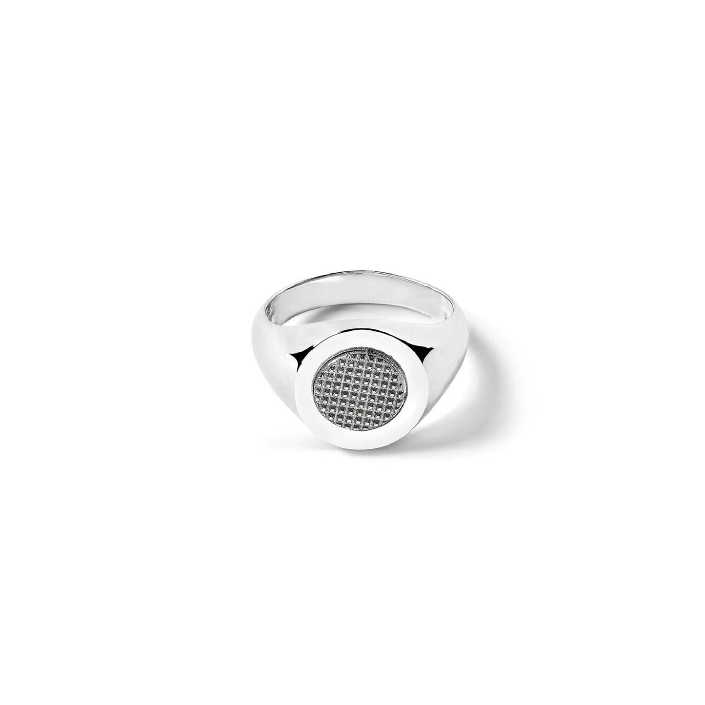 Elegant silver ring ANELLI COMETE MOD. UAN129XS with a textured round face design, perfect for accessorizing any outfit.
