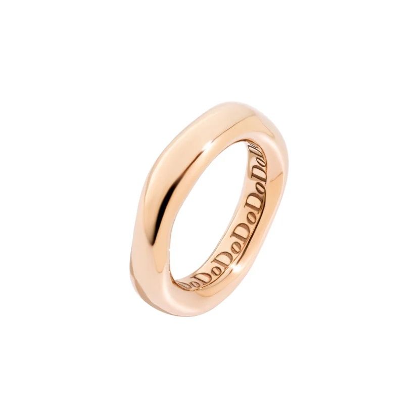 Alt Tag: ANELLI DODO MOD. DAB6004IRREG0009R53 gold ring with engraved design