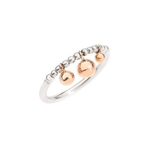 Alt Tag: ANELLI DODO MOD. DAC0001BOLLI0009A54 stylish ring with rose gold and silver beads