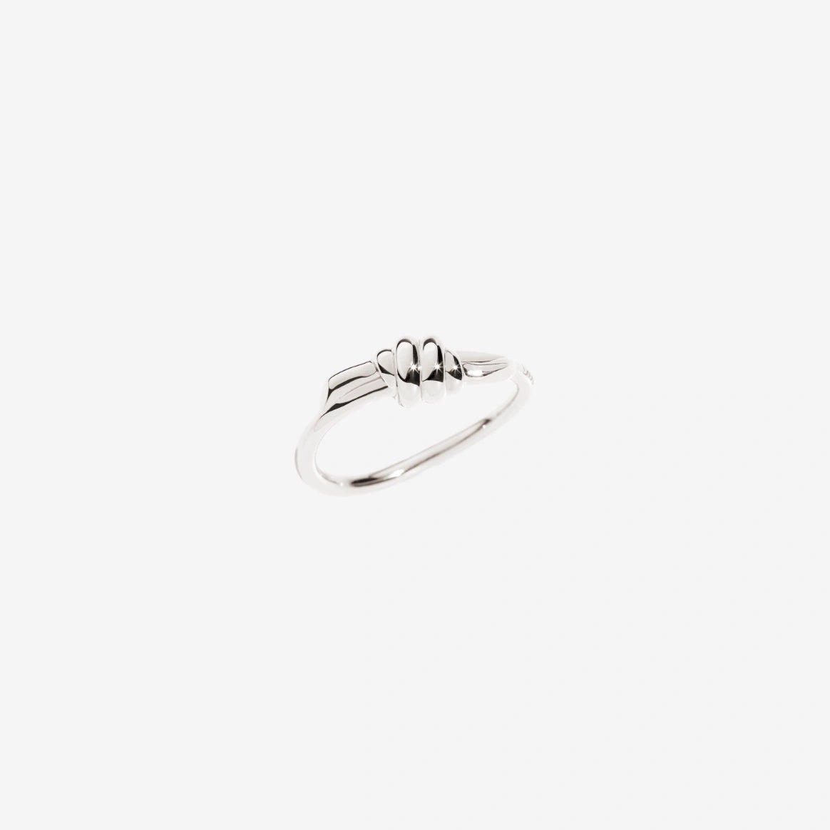 ANELLI DODO MOD. DAC0004KNOT0000AG51 silver knot ring on white background
