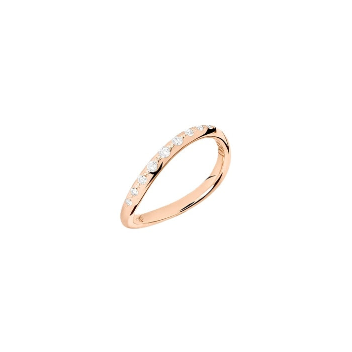 Rose gold ring with diamonds, ANELLI DODO MOD. DAC2007ESSENDB09R55.