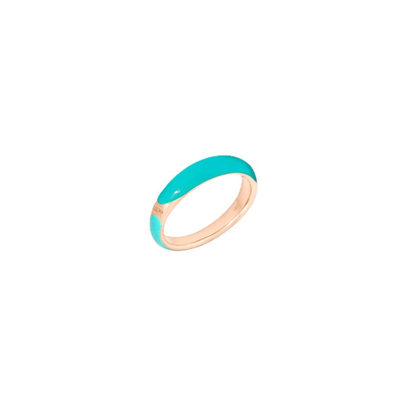 Turquoise and gold ring ANELLI DODO MOD. DAC3008RONDETURAG51, elegant design with smooth finish.