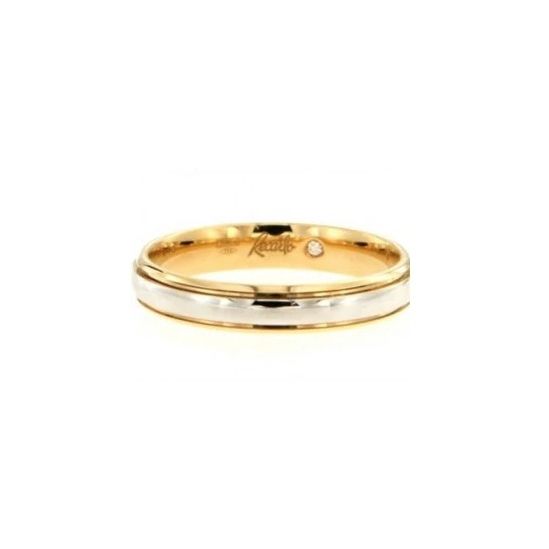 ANELLI RECARLO MOD. W14FD003_BGH gold and silver ring design featuring a simple, elegant finish, ideal for special occasions.