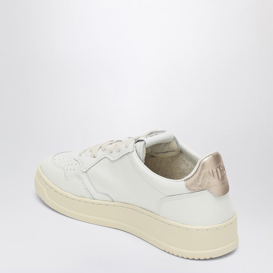 AUTRY Medalist white/gold leather trainer