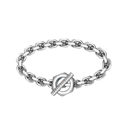Alt Tag: A|X ARMANI EXCHANGE JEWELS Mod. CLASSIC Gent SS Bracelet in Official Box