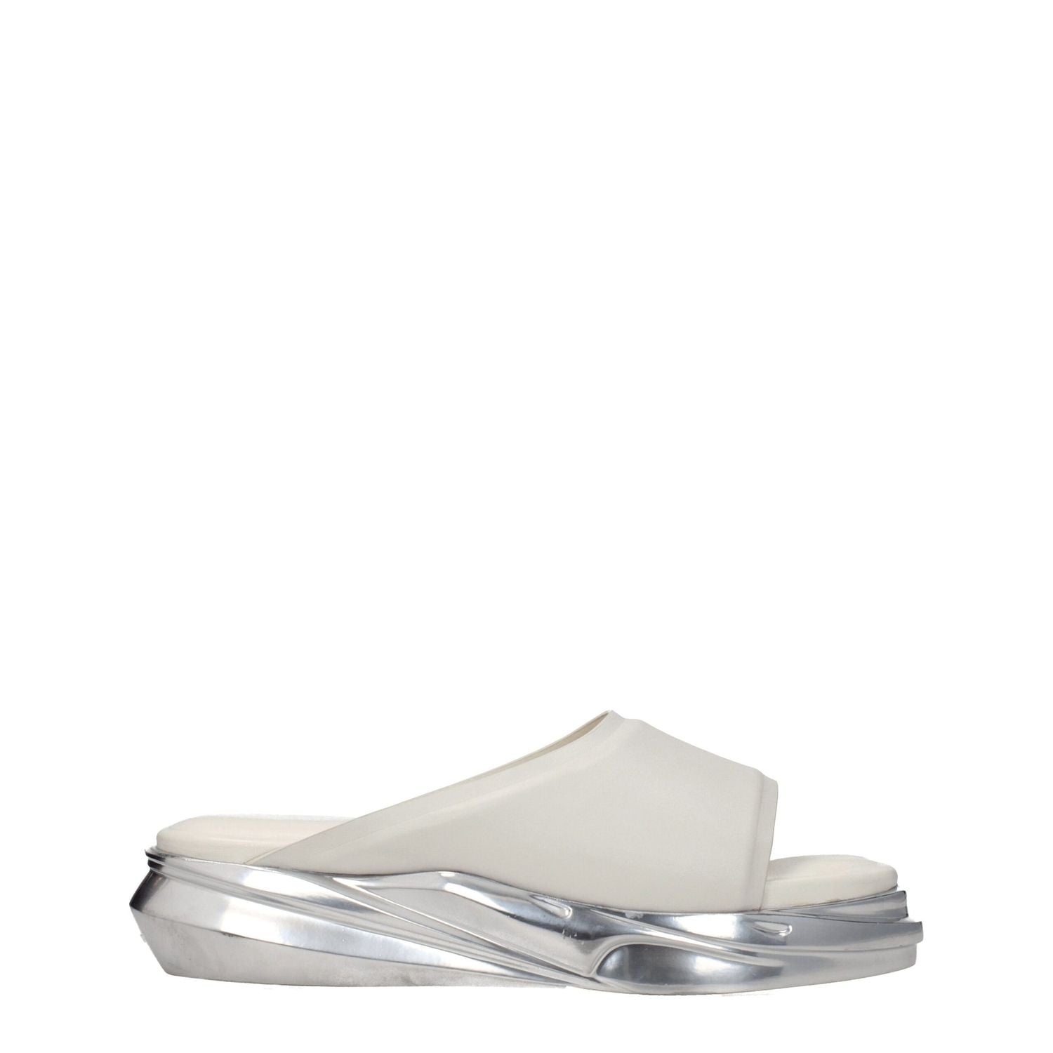 Alyx Gray Leather Slippers