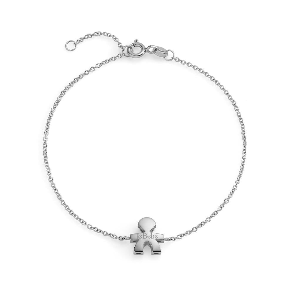 BRACCIALI LE BEBE MOD. LBB908 silver bracelet with charm detail