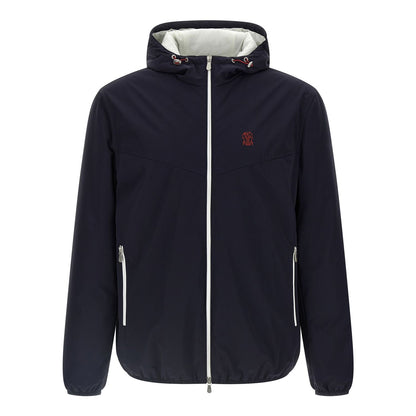 Brunello Cucinelli Blue Polyamide Shell Jacket