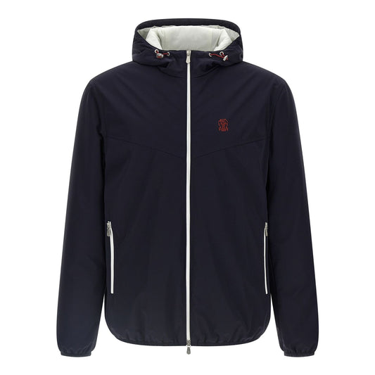 Brunello Cucinelli Blue Polyamide Shell Jacket