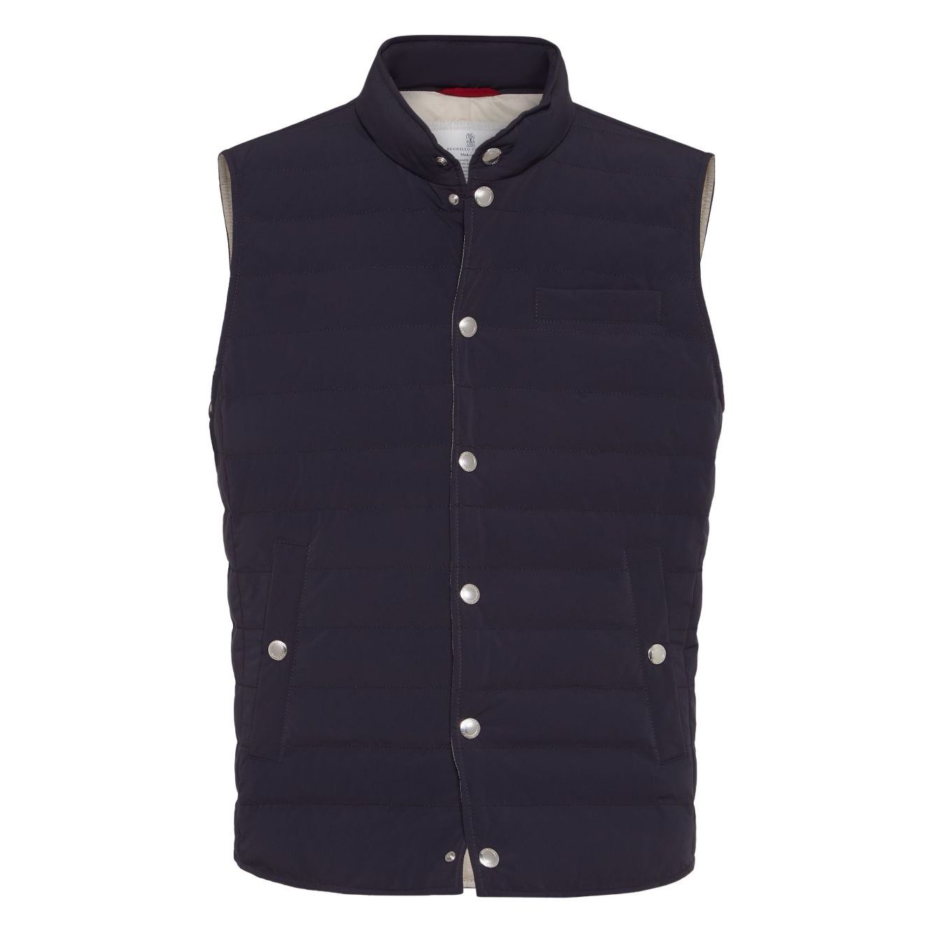 Brunello Cucinelli Bonded taffeta lightweight down vest Vests