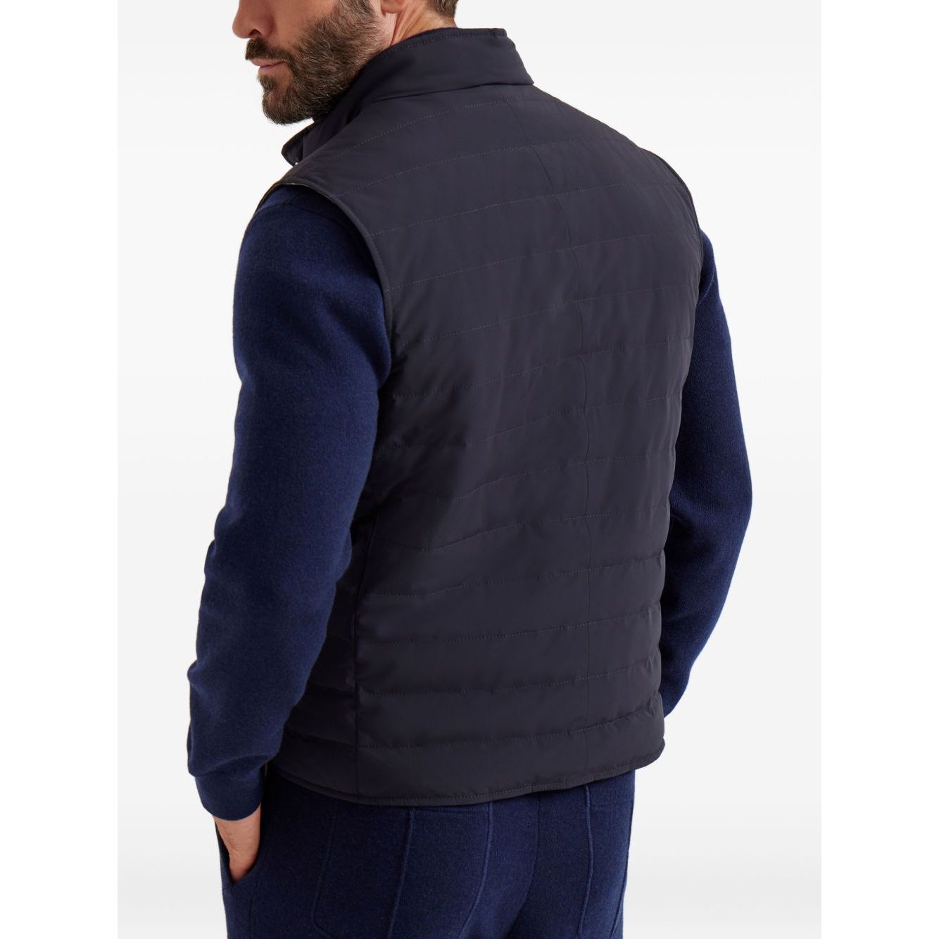 Brunello Cucinelli Bonded taffeta lightweight down vest Vests