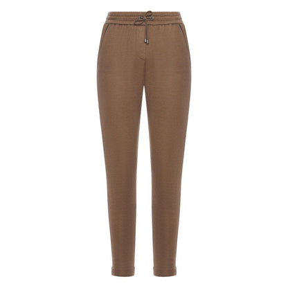 Brunello Cucinelli Cotton And Silk Blend Trousers