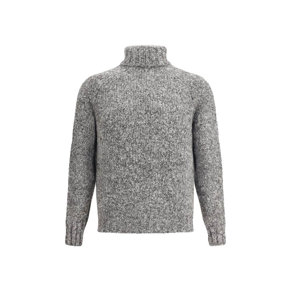 Brunello Cucinelli Gray Alpaca Vicugna Pacos Turtleneck