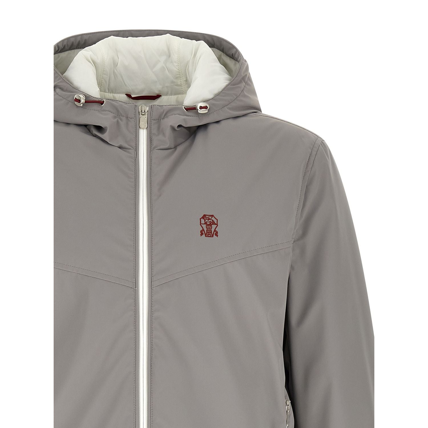 Brunello Cucinelli Gray Polyamide Shell Jacket