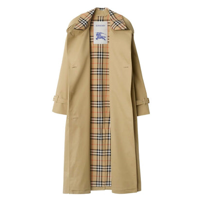 Burberry Castleford Medium Trench Coat with Check Collar Coats