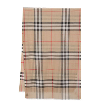 Burberry Check wool and silk scarf