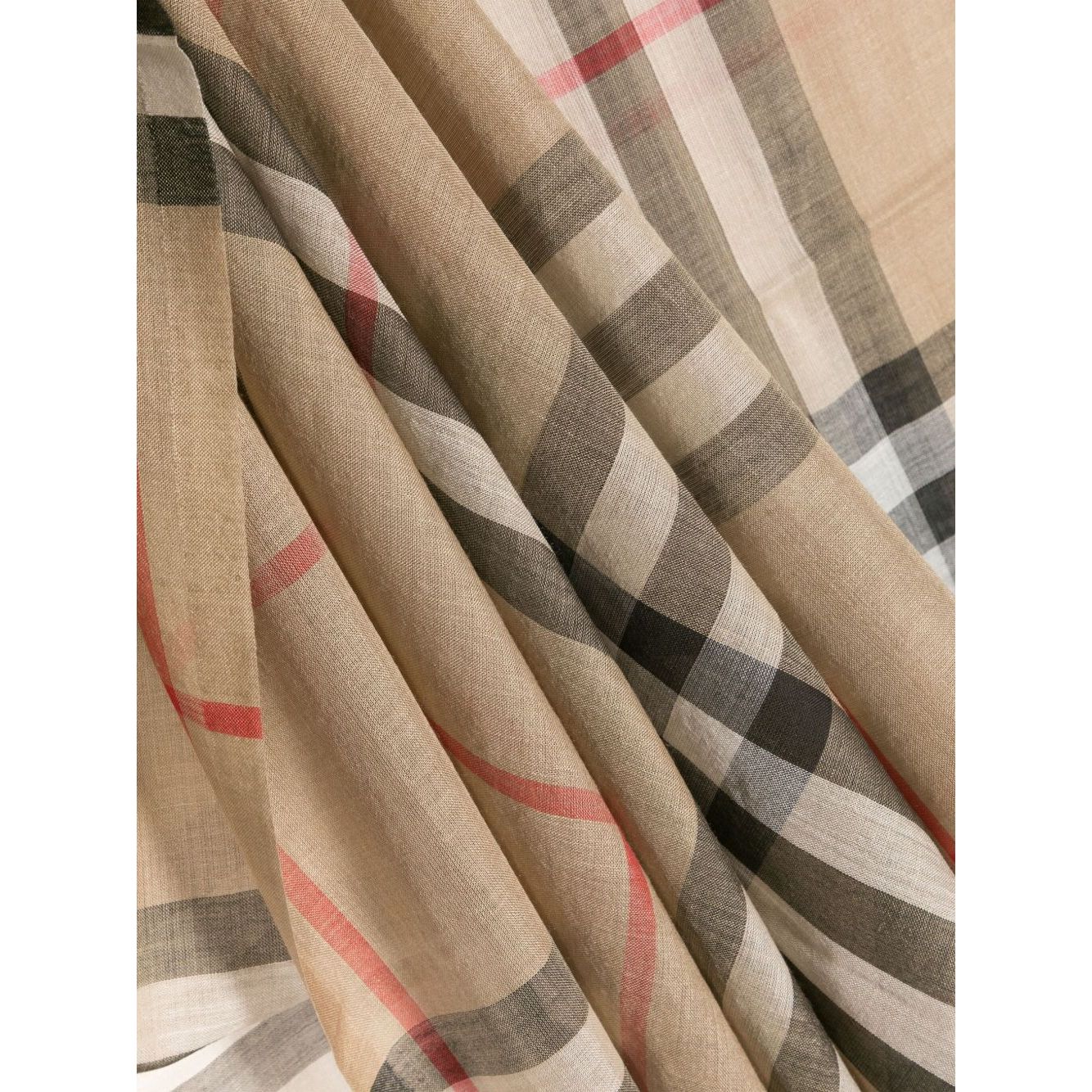 Burberry Check wool and silk scarf