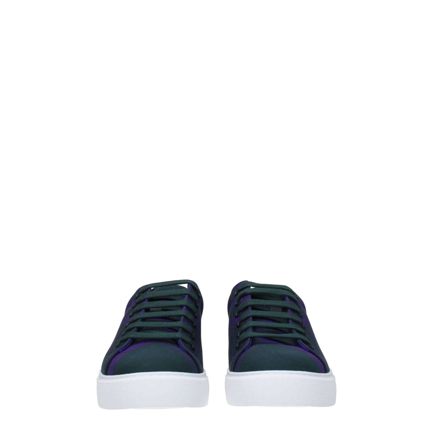 Burberry Green Fabric Sneakers