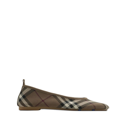 Burberry checkered Ballerina in jacquard Flat Shoes