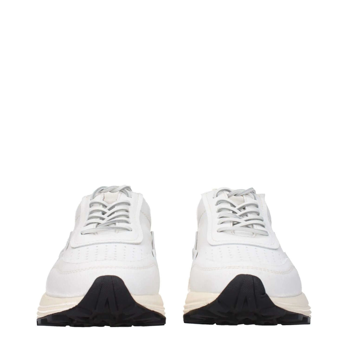 Buttero White Leather Chunky Sneakers