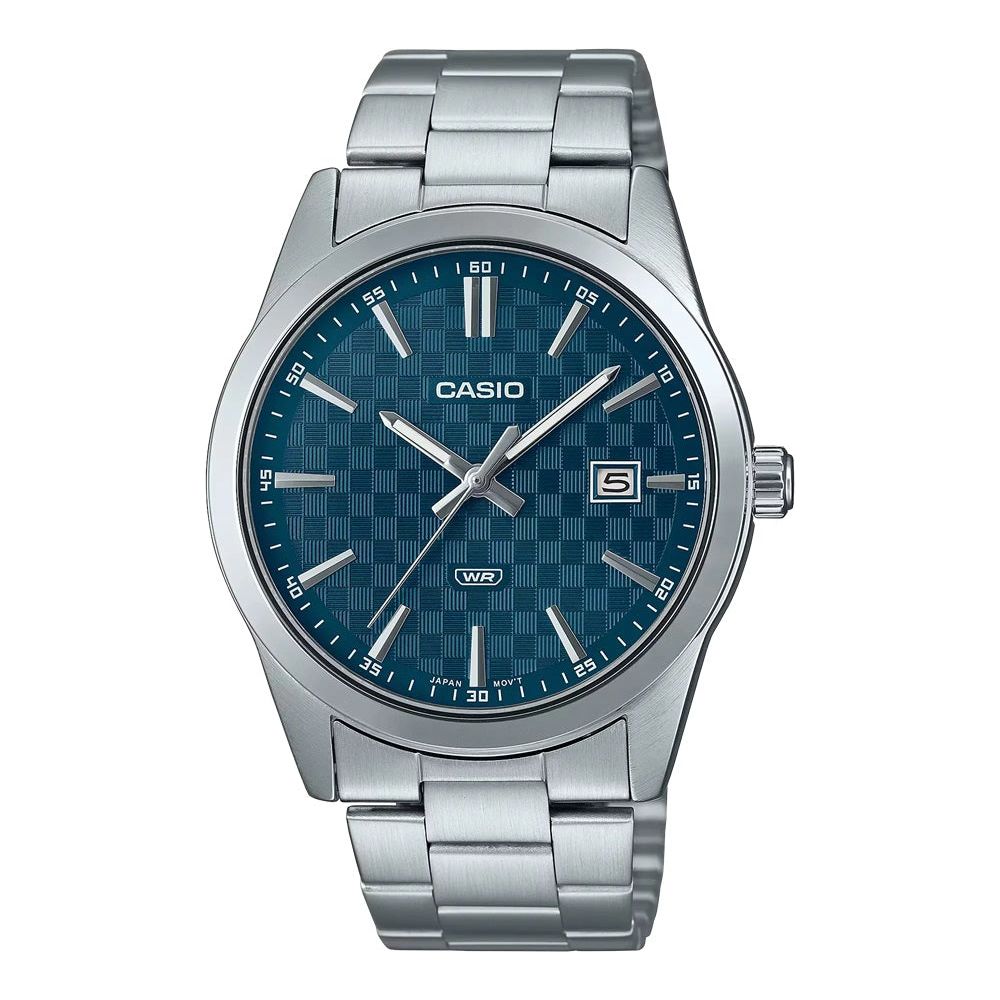 CASIO COLLECTION Mod. DATE - CARBON LOOK - PETROL BLUE
