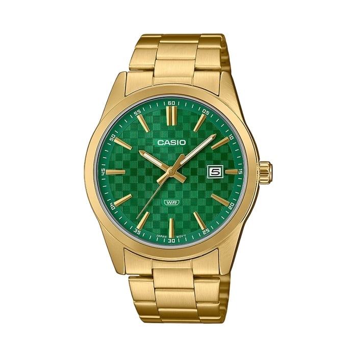 CASIO COLLECTION Mod. DATE GOLD - CARBON LOOK - GREEN