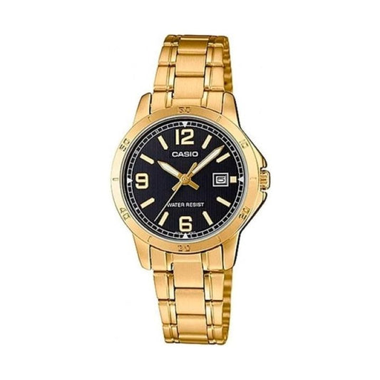 CASIO COLLECTION Mod. LADY DATE. GOLD - BLACK WATCHES