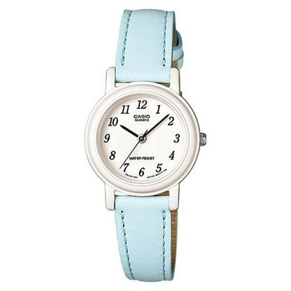 CASIO COLLECTION Mod. POP LADY. LEATHER - PASTEL BLUE WATCHES