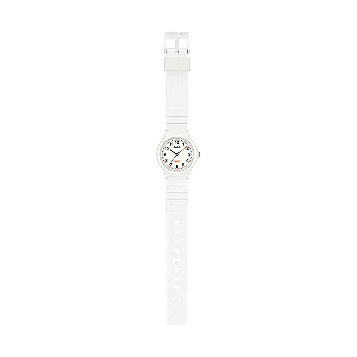 CASIO TIMELESS COLLECTION Mod. POP - BIO RESIN STRAP - WHITE ladies wristwatch with quartz movement and official packaging.