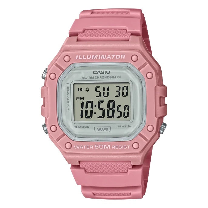 CASIO TIMELESS COLLECTION Mod. SPORT ILLUMINATOR WR 50M. ALARM. CHRONOGRAPH - PINK - COLORED SERIE ***Special Price*** WATCHES