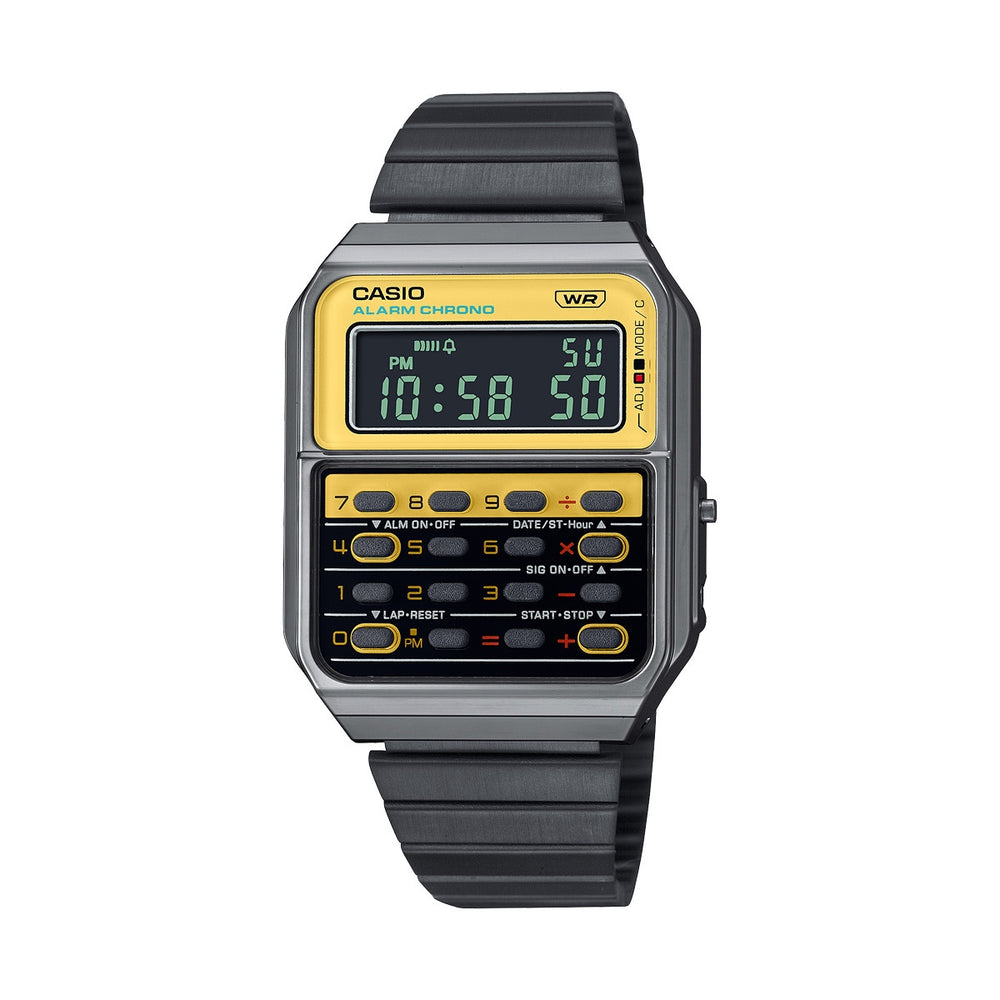 CASIO VINTAGE Mod. CALCULATOR EDGY COLLECTION - YELLOW ***SPECIAL PRICE*** WATCHES