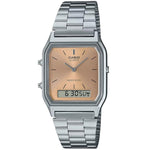 CASIO VINTAGE Mod. EDGY COLLECTION SUNRAY DIAL - PINK COPPER WATCHES