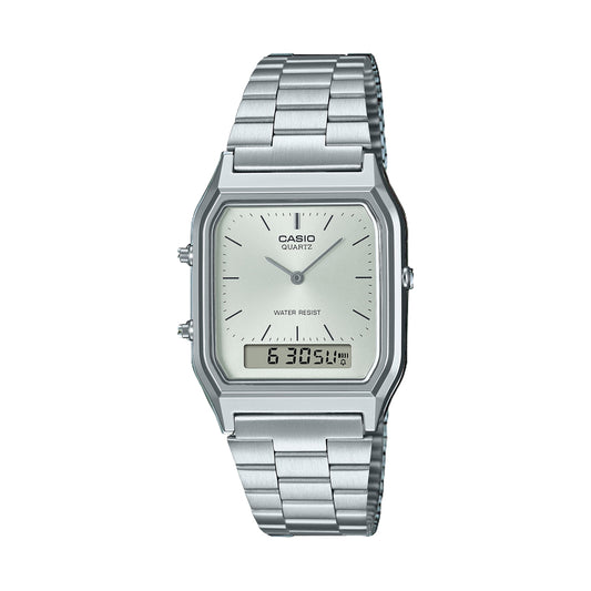 CASIO VINTAGE Mod. EDGY COLLECTION SUNRAY DIAL - SILVER WATCHES