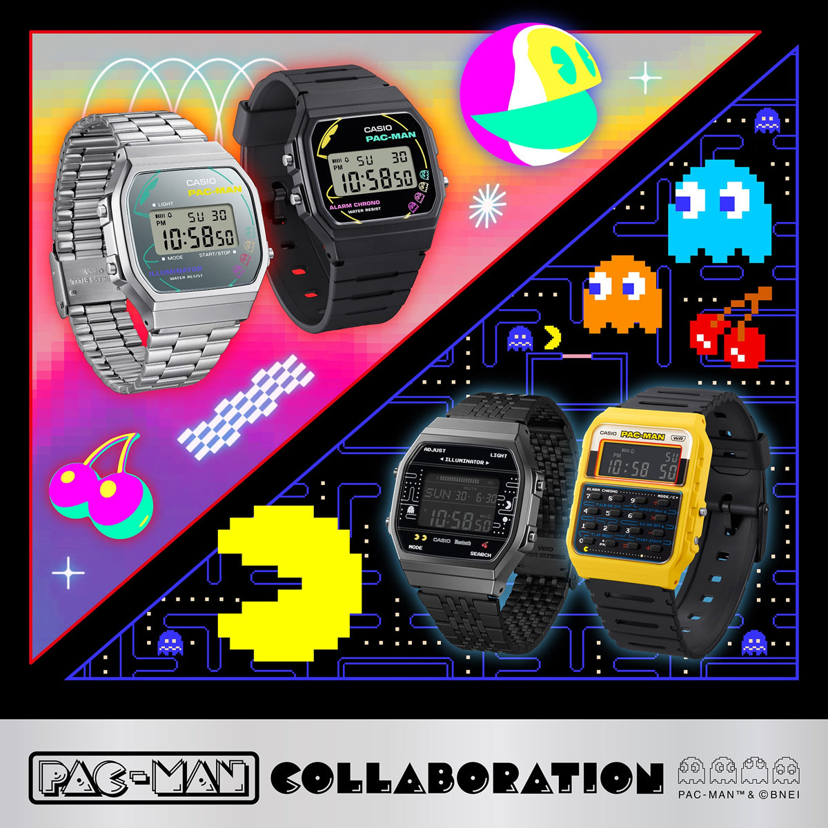 CASIO VINTAGE Mod. F-91 - PACMAN Series Limited Edition WATCHES