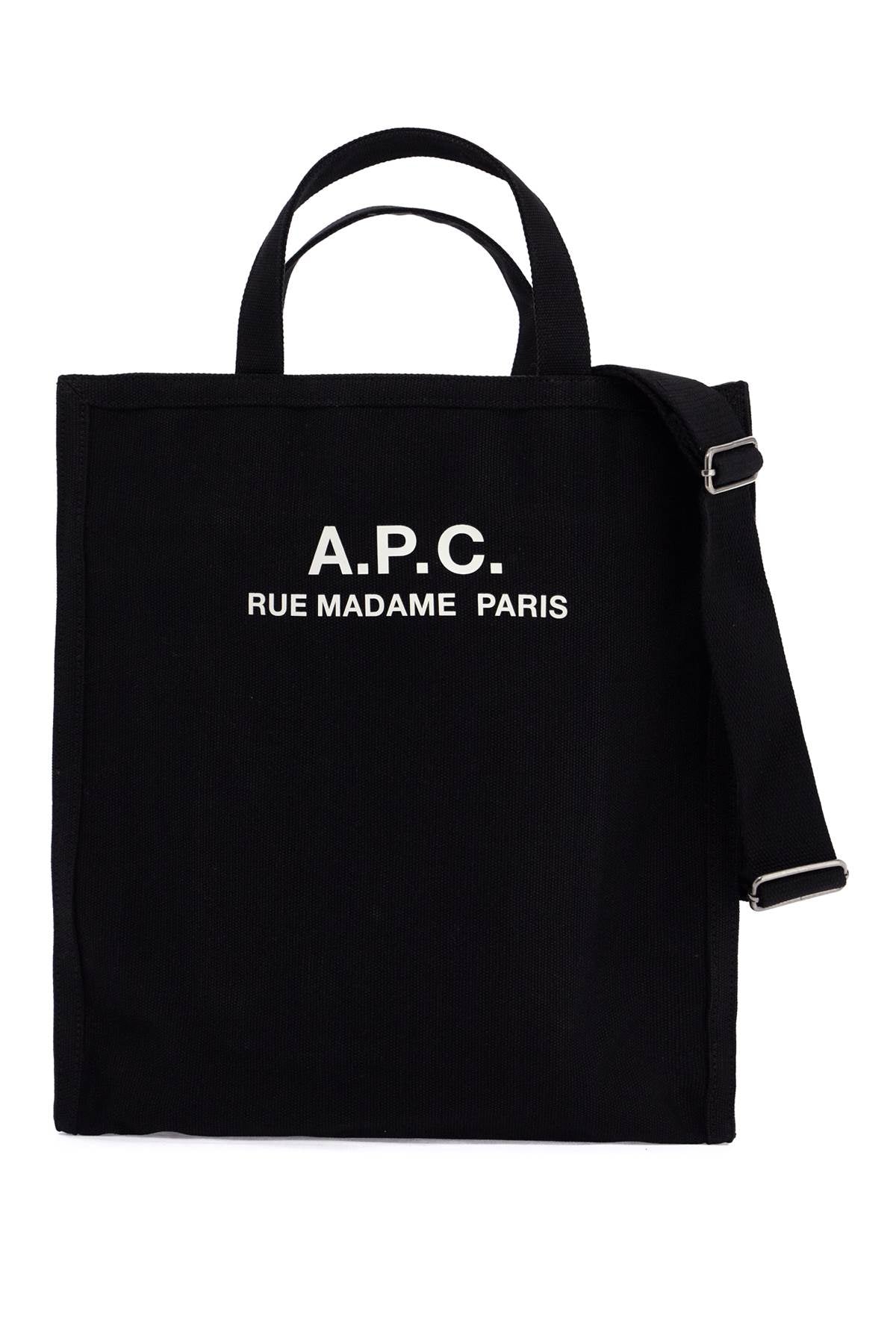 Front view with bag zipped and handles upright.
