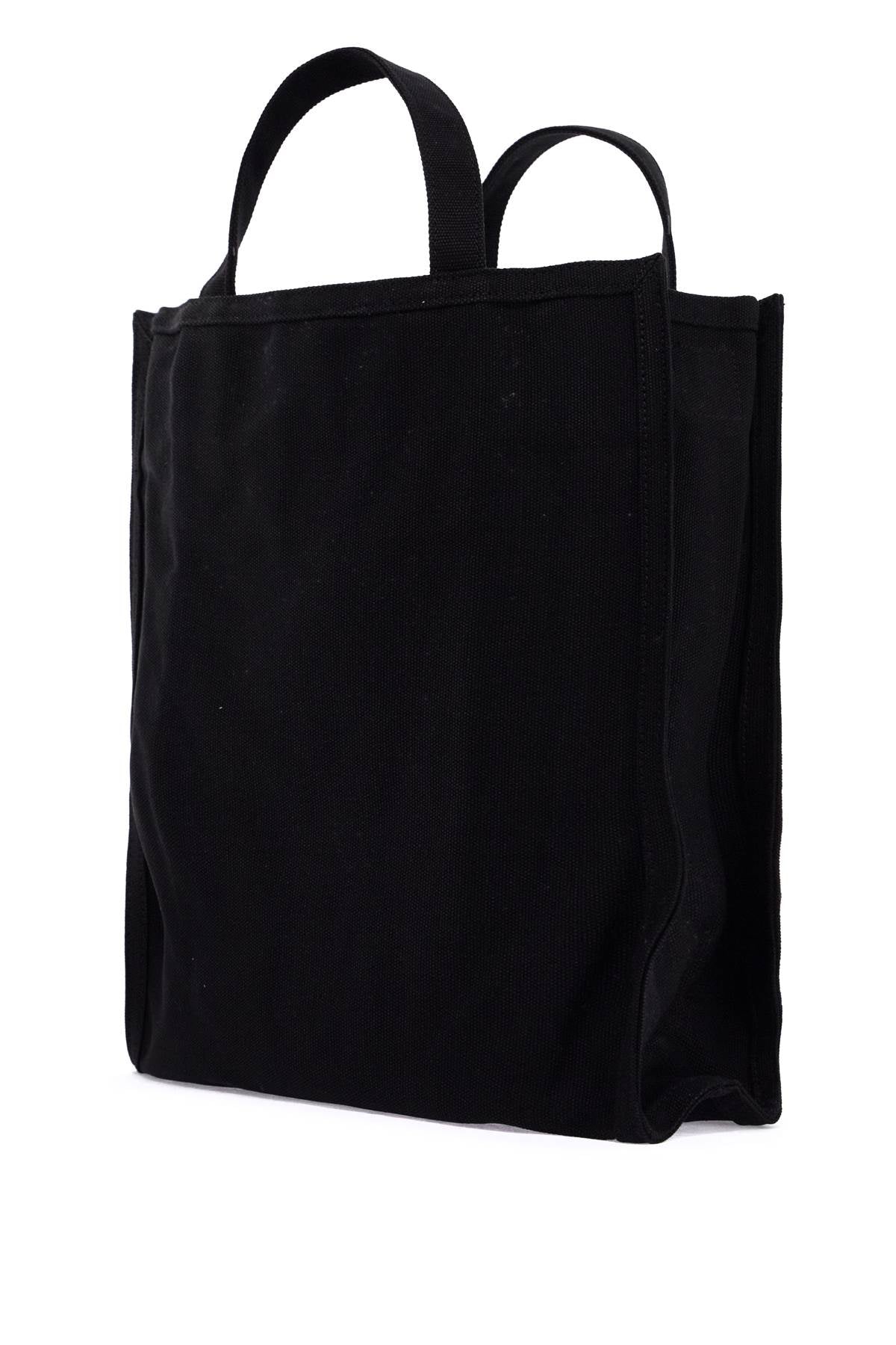 Front view with bag zipped and handles upright.