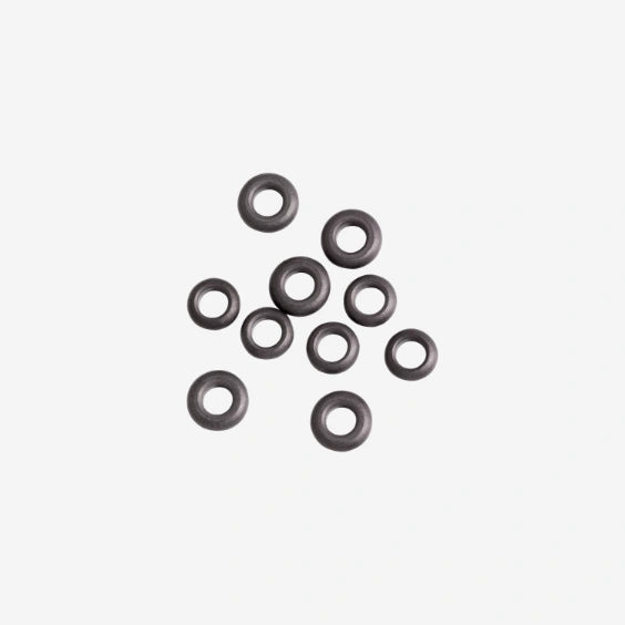COMPONENTI DODO MOD. DUB7008RON10000TI black rubber rings on white background