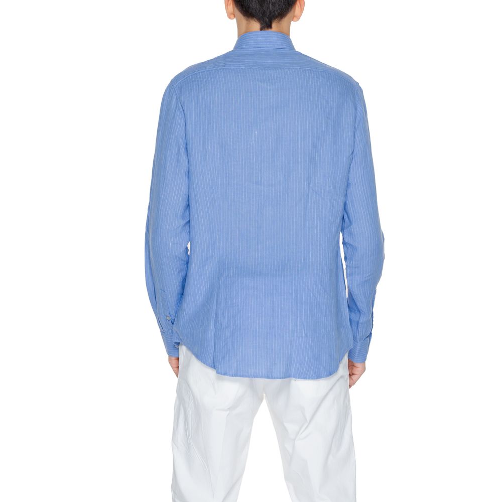 Calvin Klein Blue Linen Dress Shirt Calvin Klein