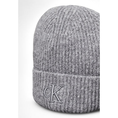 Calvin Klein Gray Marabou Cap (Baseball Hat) Calvin Klein